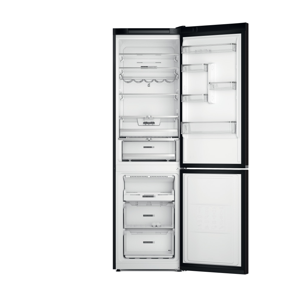Whirlpool Kombinirani hladnjak Samostojeći W7X 93T KS Crna/Inox 2 doors Frontal open