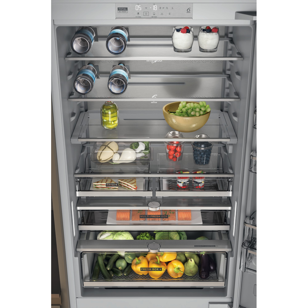 Whirlpool Racitor-congelator combinat Încorporabil WH SP70 T262 P Gri 2 doors Drawer