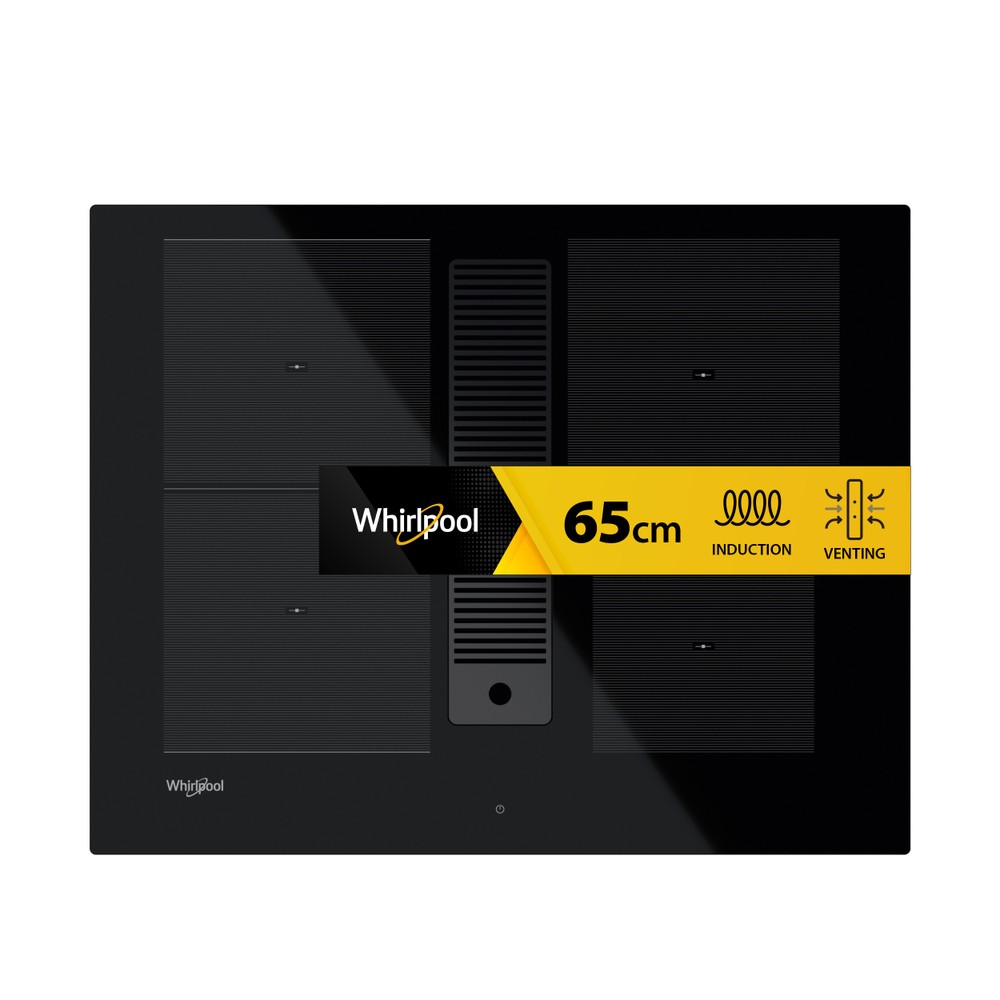 Whirlpool Venting cooktop WVH 1065B Zwart Frontal