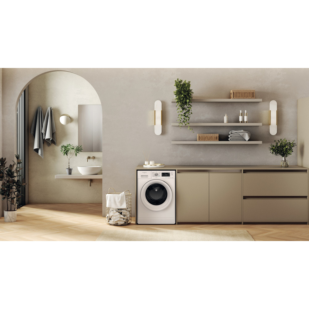 Whirlpool Washer dryer Freestanding FFWDB 964489 WV UK White Front loader Lifestyle frontal
