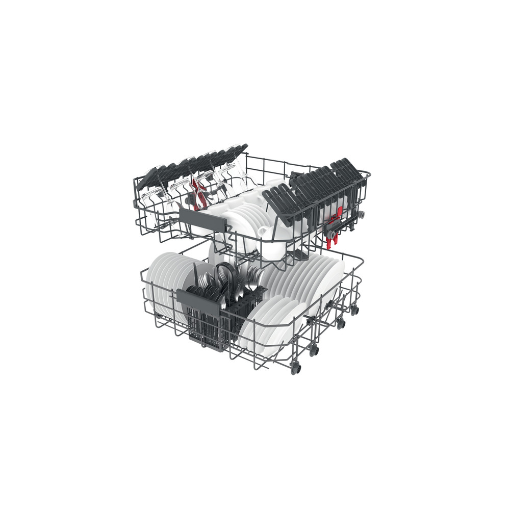 Whirlpool Vaatwasser Ingebouwd WRIC 3C26 Volledig geïntegreerd E Technical Translucent