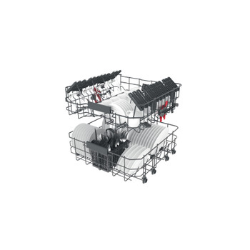 Whirlpool Vaatwasser Ingebouwd WRIC 3C26 Volledig geïntegreerd E Technical Translucent