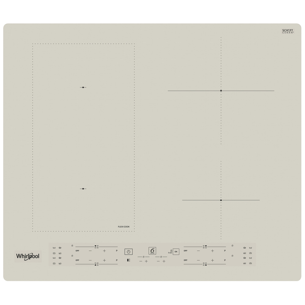 Whirlpool Plită WL B6860 NE/S Silver Dawn Induction vitroceramic Frontal