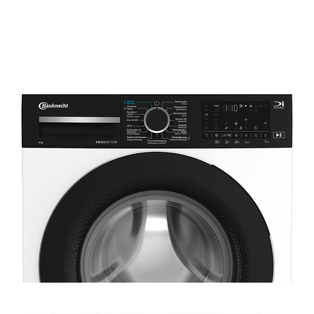 Bauknecht Lave-linge Appareil à pose libre BKWM6108 Blanc Chargeurs frontaux A Control panel