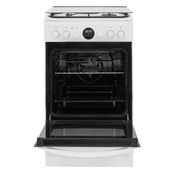 Indesit Tűzhely IS5G8CHW/E Fehér Gáz Frontal open