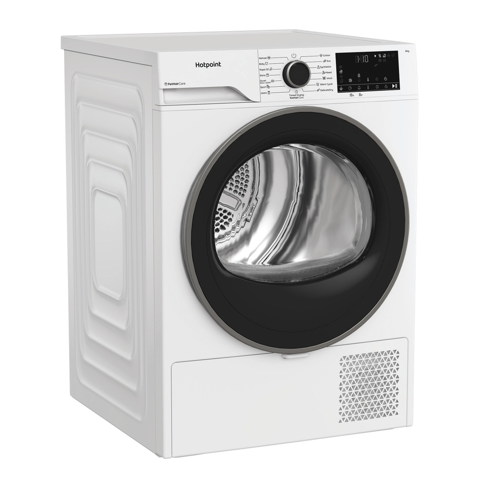 Hotpoint Sèche-linge C HD 84M WBS EE Blanc Perspective