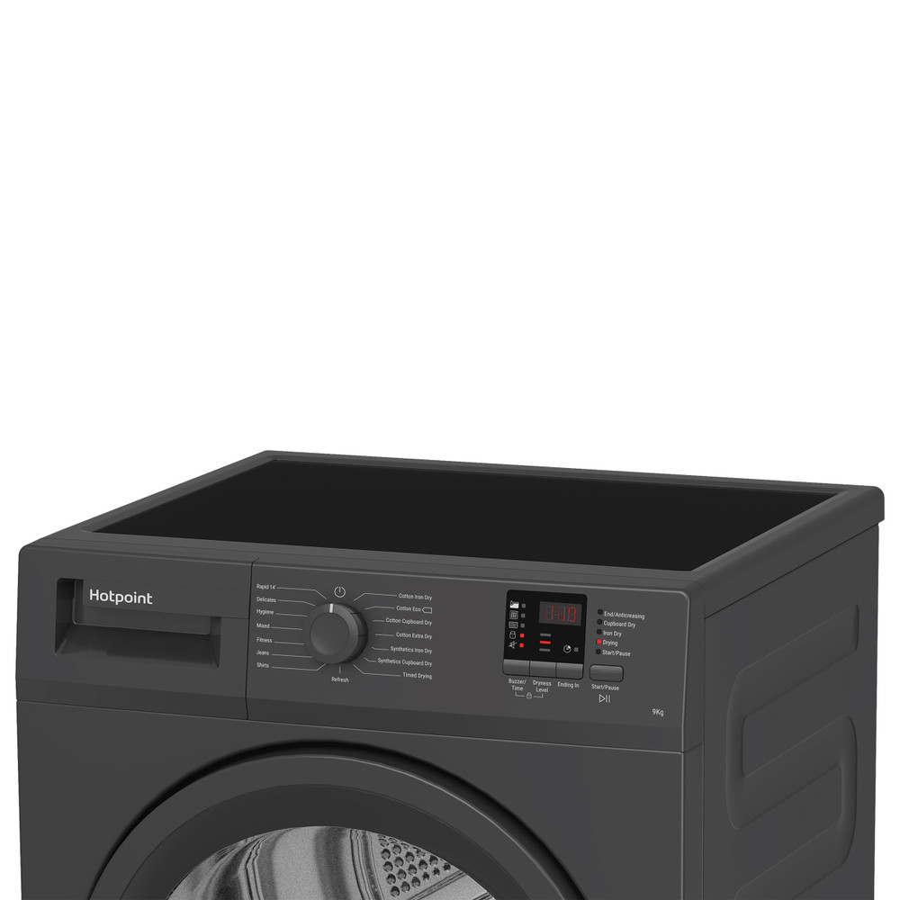 Hotpoint Dryer C HD C92 GGGD UK Graphite Lifestyle control panel