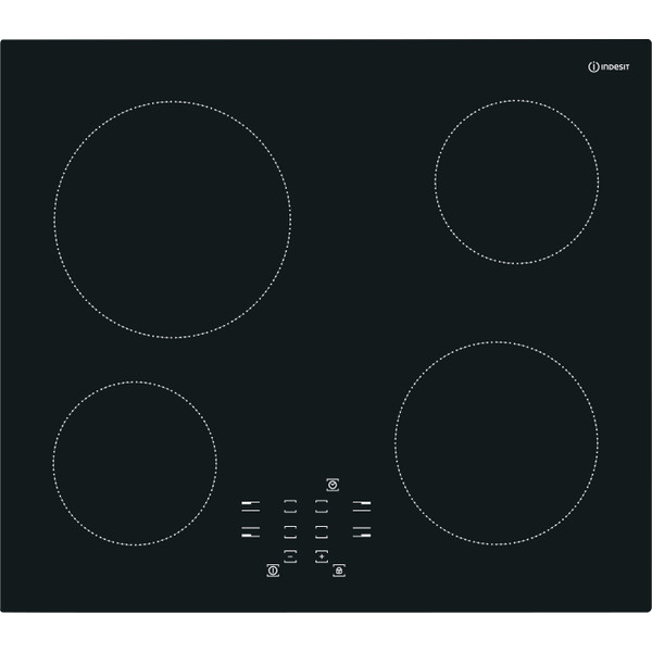 Indesit HOB RI 612 B L Black Radiant vitroceramic Heating element