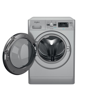 Whirlpool Máquina de lavar e secar roupa Livre Instalação FFWDB 964489 SBV SPT Prata Carga Frontal Frontal open