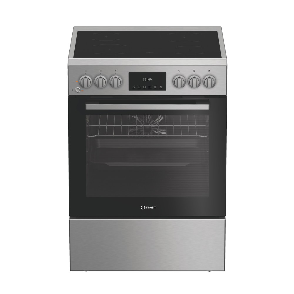 Indesit Κουζίνα I6V8LMX Inox Ηλεκτρική Frontal