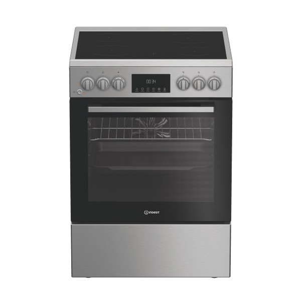 Indesit Κουζίνα I6V8LMX Inox Ηλεκτρική Frontal