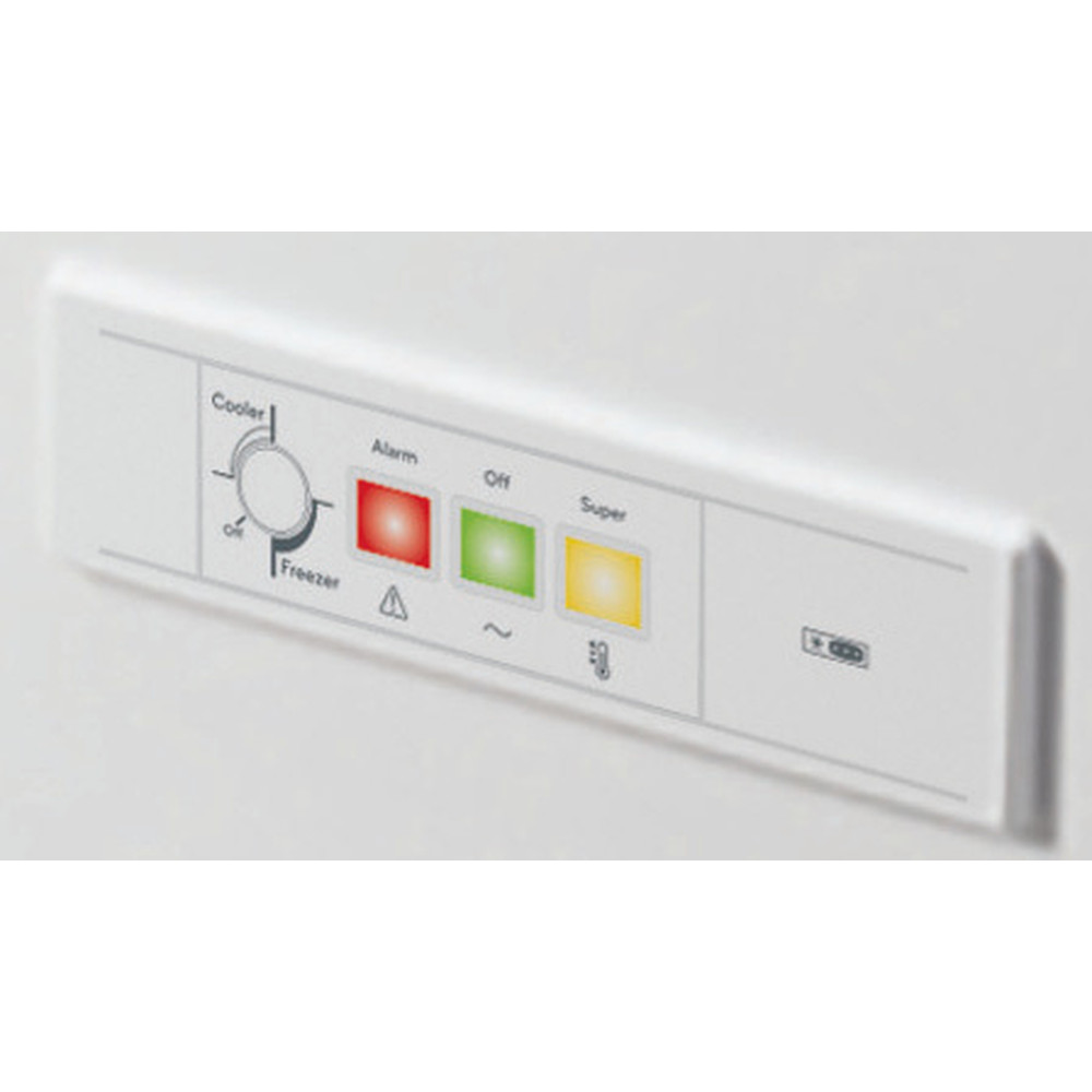 Indesit Freezer Free-standing OS 2A 250 H2 1 White Control panel