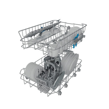 Indesit Съдомиялна машина Вграден DI9E 2B10 Изцяло вграден F Technical Translucent