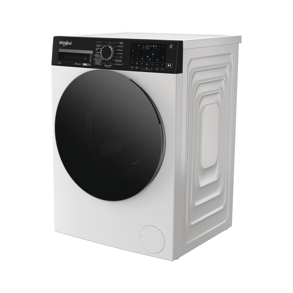 Whirlpool Máquina de lavar e secar roupa Livre Instalação WPD 0649W ADS SPT Branco Carga Frontal Perspective