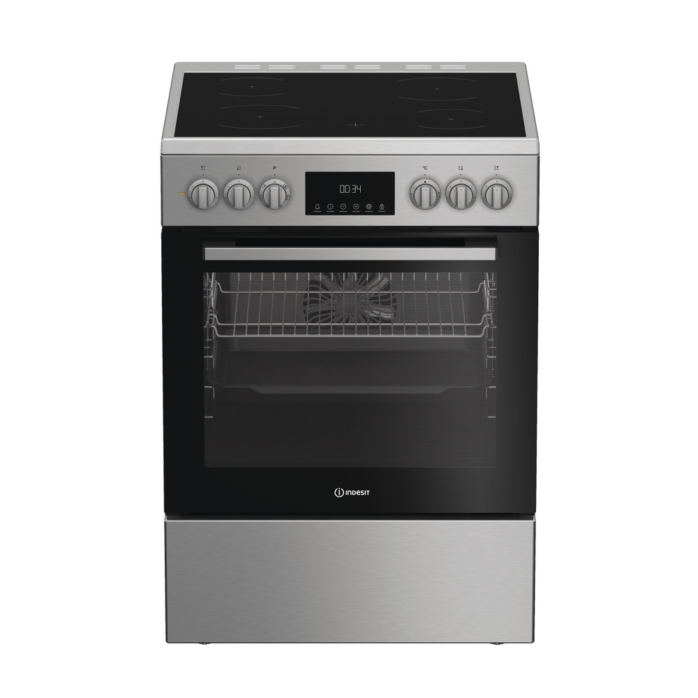 Indesit Cuisinière I6V5LCX Inox Electrique Frontal