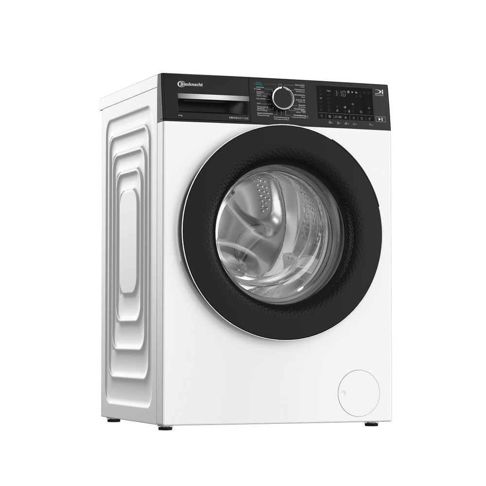 Bauknecht Lave-linge Appareil à pose libre BKWM7108 Blanc Chargeurs frontaux A Perspective