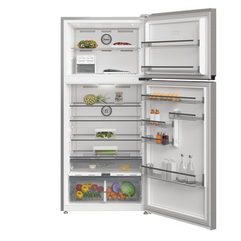 Whirlpool Kombinirani hladnjak Samostojeći WHD2 6633 X5E Pearl Inox 2 doors Lifestyle frontal open