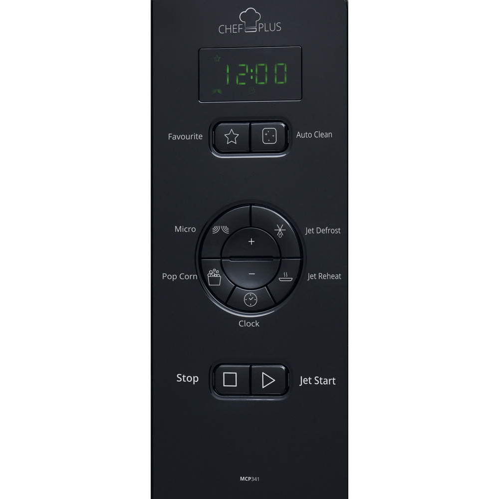 Whirlpool Microgolfoven Vrijstaand MCP 341 SL Zilver Elektronisch 25 Alleen microgolven 800 Control panel