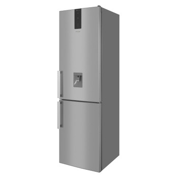 Whirlpool Racitor-congelator combinat Independent W7 911O OX H AQUA Optic Inox 2 doors Perspective