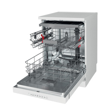 Whirlpool Umývačka riadu Voľne stojace WH4FFB14BN6W Voľne stojace B Perspective open