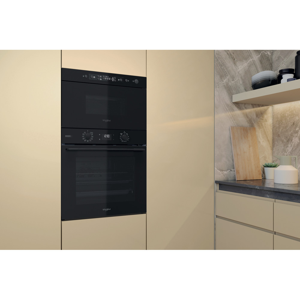 Whirlpool Microunde Încorporabil MBNA920B Negru Electronic 22 Funcţie MW şi grill 750 Lifestyle perspective