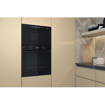 Whirlpool Microunde Încorporabil MBNA920B Negru Electronic 22 Funcţie MW şi grill 750 Lifestyle perspective