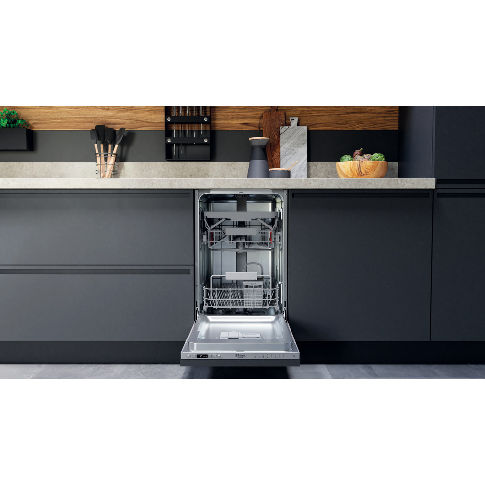 Hotpoint_Ariston Lave-vaisselle Encastrable HSIC 3T127 C Encastrable E Lifestyle frontal open