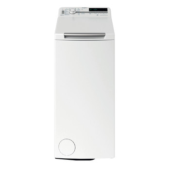Whirlpool Wasmachine Vrijstaand TDLR 65261BS BE Wit Bovenlader A Frontal