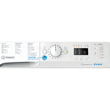 Indesit Lavadora Libre instalación BWA 81285X W SPT N Blanco Cargador frontal B Program