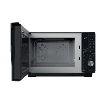 Whirlpool Mikrovågsugn Fristående MWF 427 BL Black Elektronisk 25 MW+grillfunktion 800 Frontal open