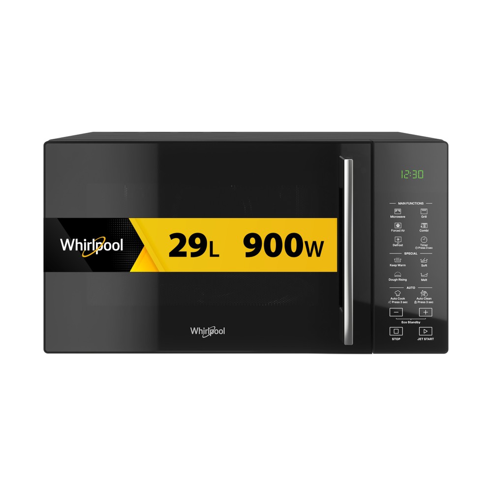 Whirlpool Microgolfoven Vrijstaand MWP 295 B Zwart Elektronisch 29 Combimicrogolfoven 900 Frontal
