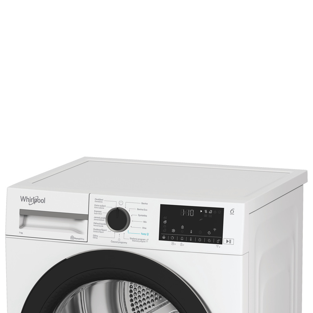 Whirlpool Sušička C WSD 74M WBS CZ Biela Lifestyle control panel