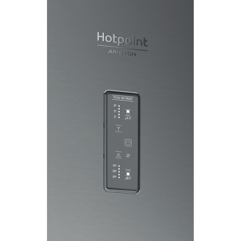 Hotpoint_Ariston Combiné Pose-libre HA70BE 31 X Optic Inox 2 portes Control panel