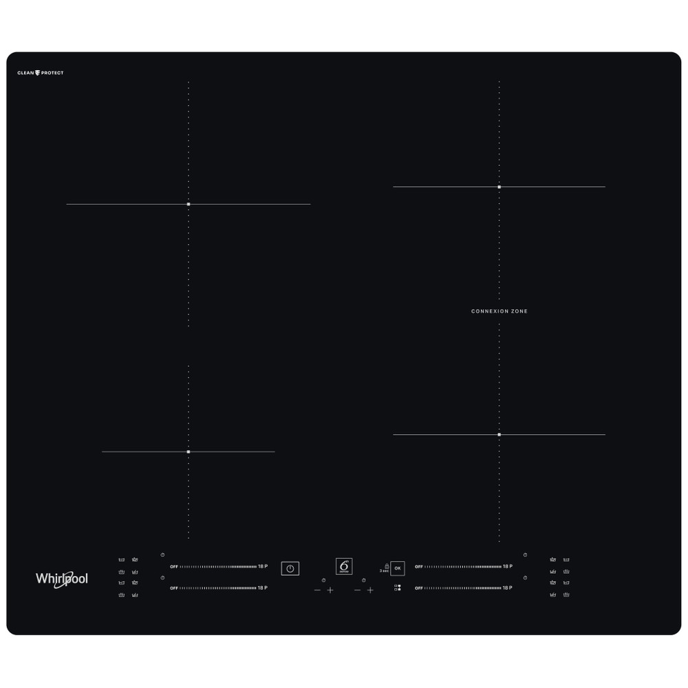 Whirlpool Varná deska WB S4360 CPNE Černá Induction vitroceramic Frontal