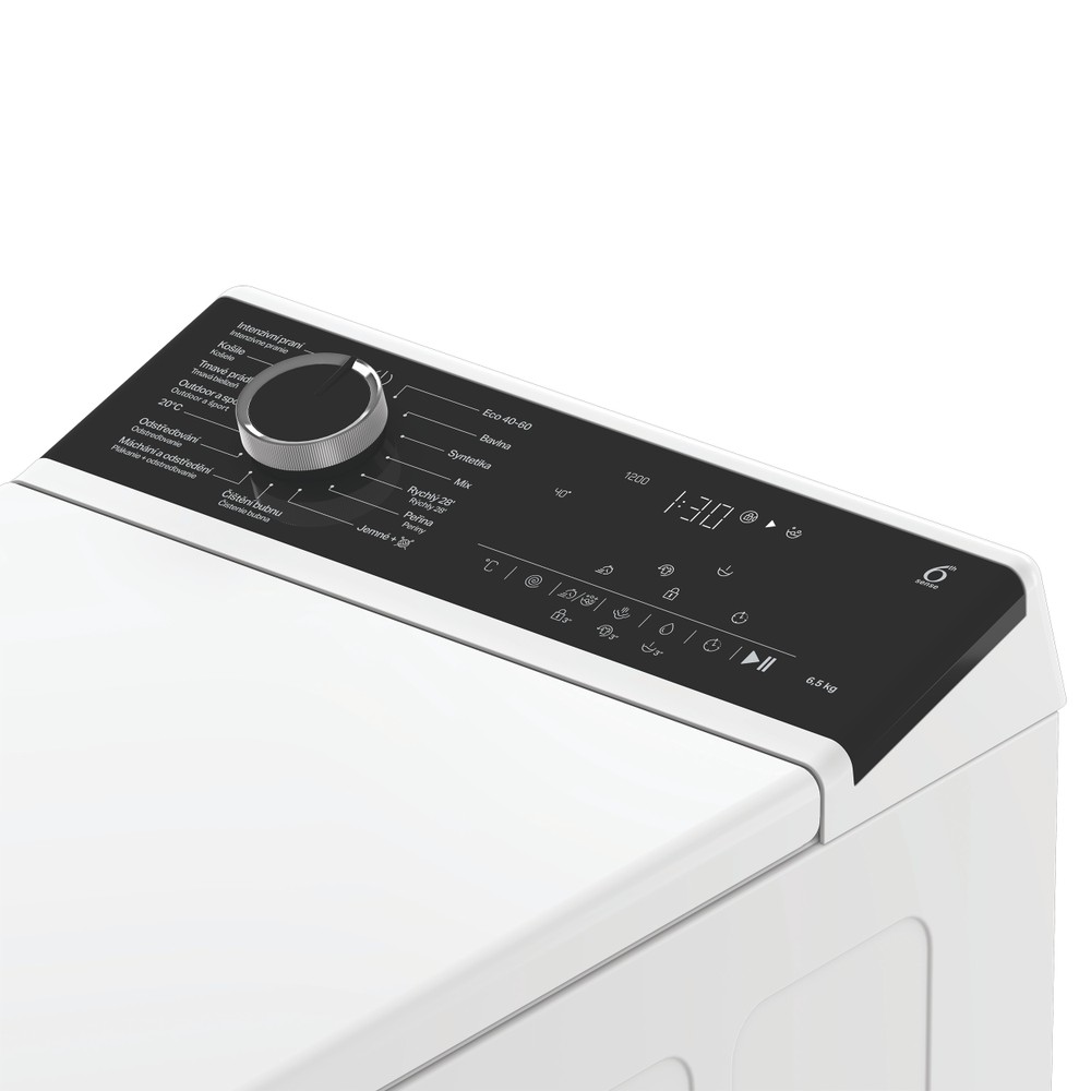 Whirlpool Pračka Volně stojící TW6522DBFCCS Bílá Vrchem plněná B Lifestyle control panel