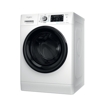 Whirlpool Máquina de lavar e secar roupa Livre Instalação FFWDD 1074489 BV SPT Branco Carga Frontal Perspective
