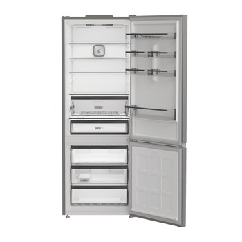 Whirlpool Kombinovaná chladnička s mrazničkou Volně stojící WHK2 5494 X8E New Silver – ARC 1035 2 doors Perspective open