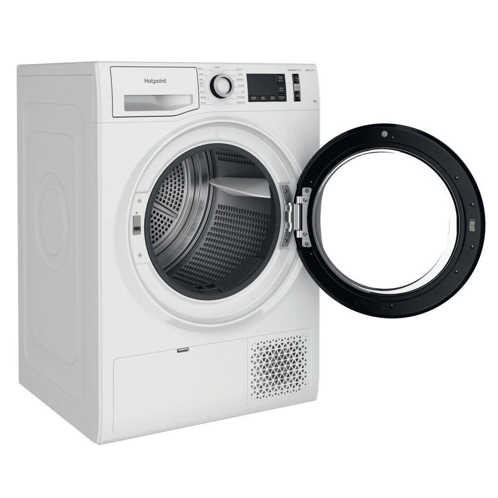Hotpoint Dryer NTS M11 92SK UK White Perspective open