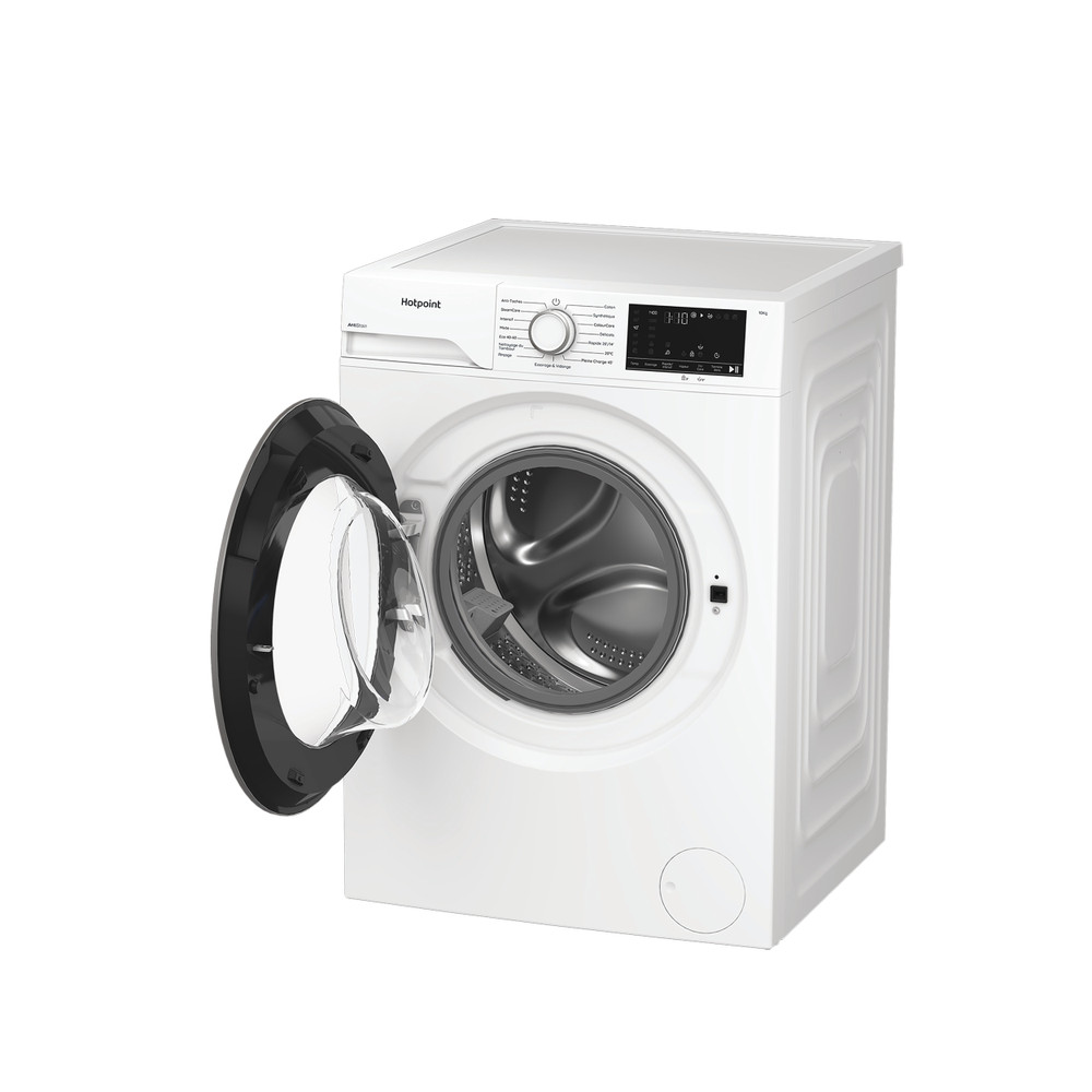 Hotpoint Lave-linge Pose-libre H 101 ANTI STAIN FR Blanc Lave-linge frontal A Perspective open