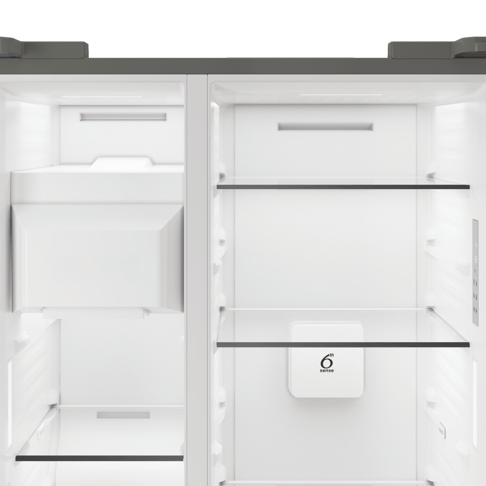 Whirlpool Side-by-Side Samostojeći WHG2 6643I X4E ARC 764 Manhattan Gray Control panel