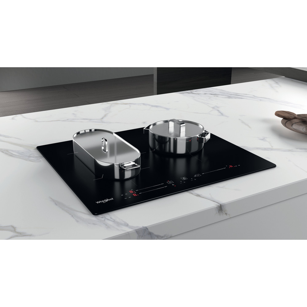 Whirlpool Encimera WB S5560 NE Negro Induction vitroceramic Lifestyle perspective