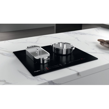 Whirlpool Encimera WB S5560 NE Negro Induction vitroceramic Lifestyle perspective