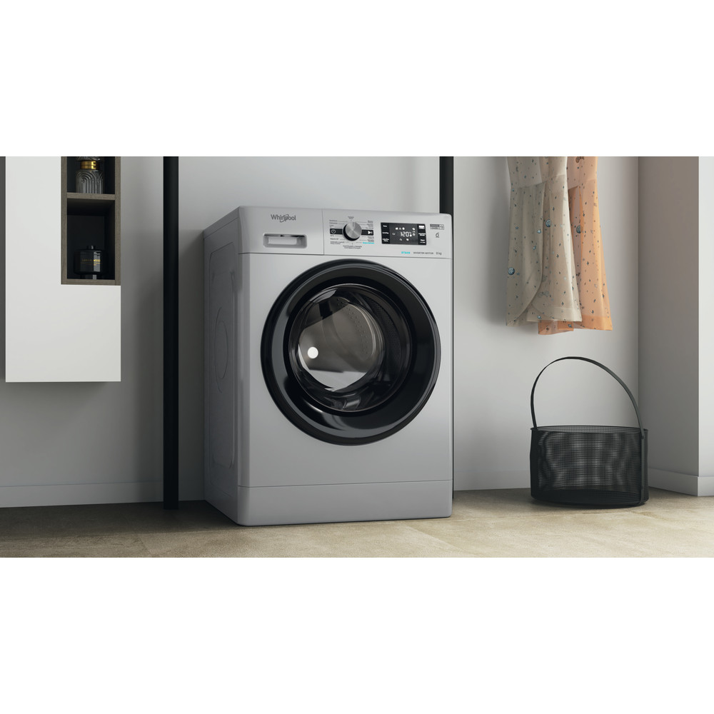 Whirlpool Máquina de lavar roupa Livre Instalação FFB 8469 SBV SPT Prata Carga Frontal A Lifestyle perspective