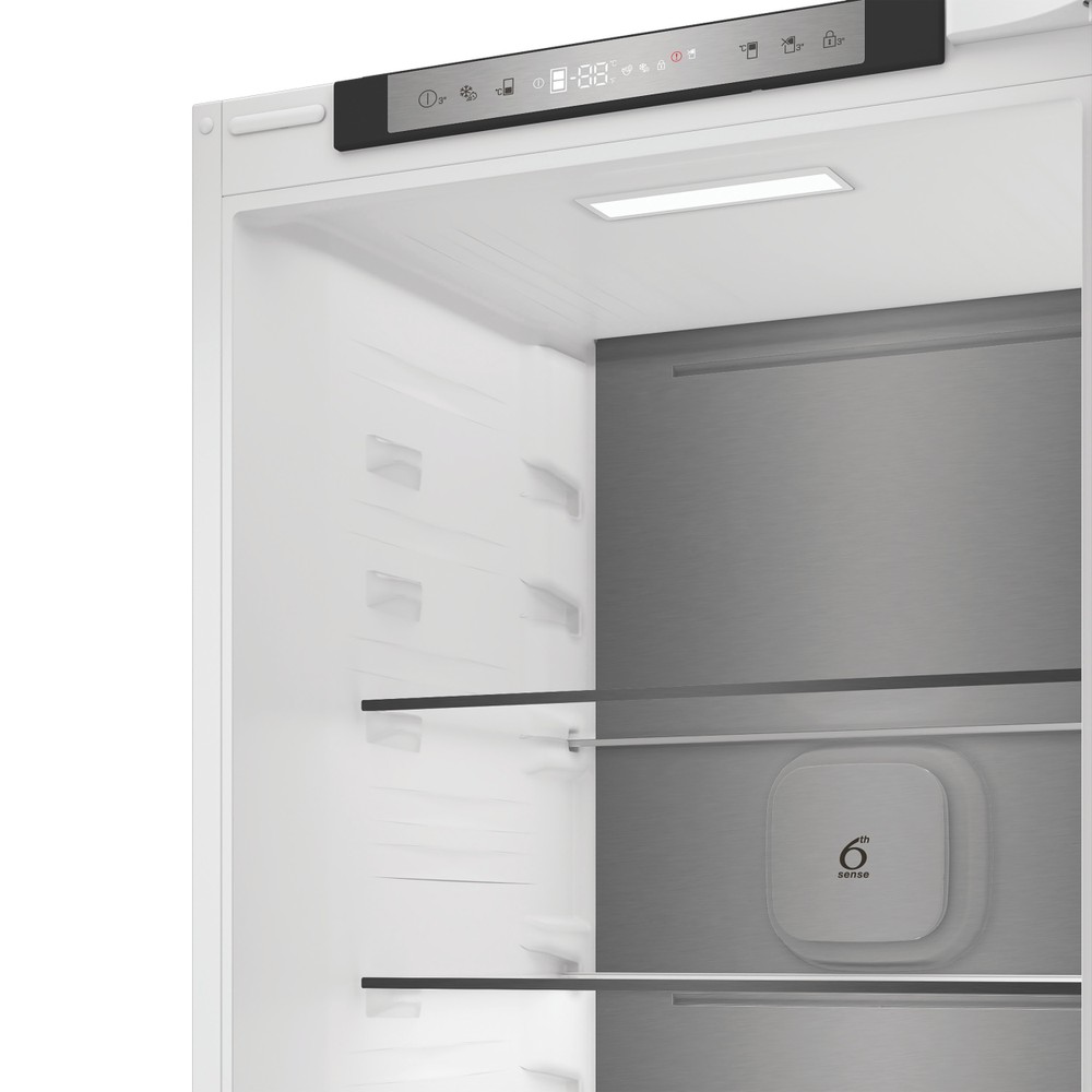 Whirlpool Kombinovaná chladnička s mrazničkou Vstavané WHK2 5323 B5E1 Zinc Metal 2 doors Control panel