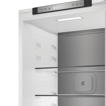 Whirlpool Kombinovaná chladnička s mrazničkou Vstavané WHK2 5323 B5E1 Zinc Metal 2 doors Control panel