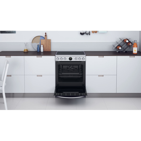 Indesit Tűzhely IS67V8CHX/E Inox Electrical Lifestyle frontal open