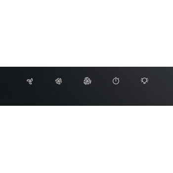 Whirlpool Hotă Încorporabil WHVP 82F LT K Negru Independent Electronic Control panel