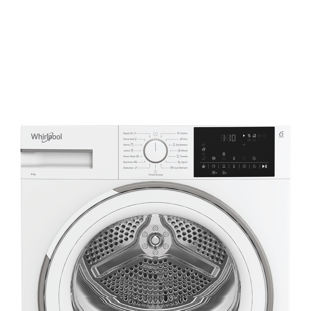 Whirlpool Torktumlare D8 6BDWW EE White Control panel