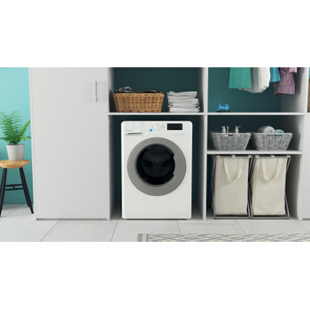 Indesit Lavadora secadora Libre instalación BDE 861483X WS SPT N Blanco Cargador frontal Lifestyle frontal