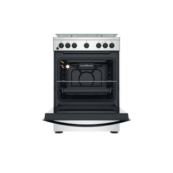 Indesit Fogão IS67G4PHX/E Inox Gás Frontal open